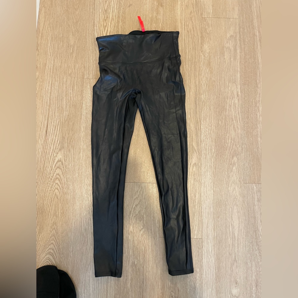 Spanx feux leather leggings
